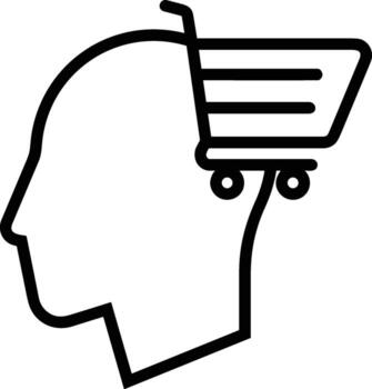 Brain idea symbol icon vector image. Illustration of the creative intelligence think design image. EPS 10