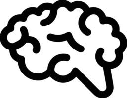 Brain idea symbol icon vector image. Illustration of the creative intelligence think design image. EPS 10