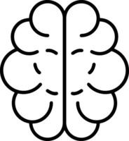 Brain idea symbol icon vector image. Illustration of the creative intelligence think design image. EPS 10