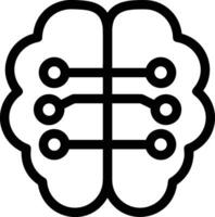 Brain idea symbol icon vector image. Illustration of the creative intelligence think design image. EPS 10