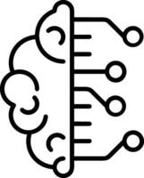 Brain idea symbol icon vector image. Illustration of the creative intelligence think design image. EPS 10