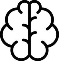 Brain idea symbol icon vector image. Illustration of the creative intelligence think design image. EPS 10