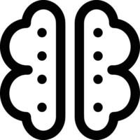 Brain idea symbol icon vector image. Illustration of the creative intelligence think design image. EPS 10