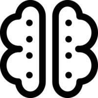 Brain idea symbol icon vector image. Illustration of the creative intelligence think design image. EPS 10