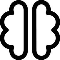 Brain idea symbol icon vector image. Illustration of the creative intelligence think design image. EPS 10