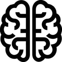 Brain idea symbol icon vector image. Illustration of the creative intelligence think design image. EPS 10