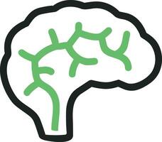 Brain idea symbol icon vector image. Illustration of the creative intelligence think design image. EPS 10