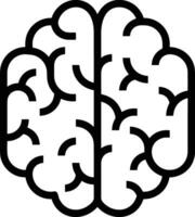 Brain idea symbol icon vector image. Illustration of the creative intelligence think design image. EPS 10