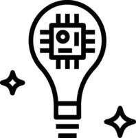 Brain idea symbol icon vector image. Illustration of the creative intelligence think design image. EPS 10