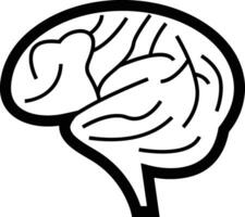 Brain idea symbol icon vector image. Illustration of the creative intelligence think design image. EPS 10