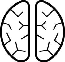 Brain idea symbol icon vector image. Illustration of the creative intelligence think design image. EPS 10