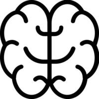 Brain idea symbol icon vector image. Illustration of the creative intelligence think design image. EPS 10