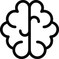 Brain idea symbol icon vector image. Illustration of the creative intelligence think design image. EPS 10