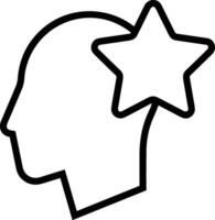 Brain idea symbol icon vector image. Illustration of the creative intelligence think design image. EPS 10