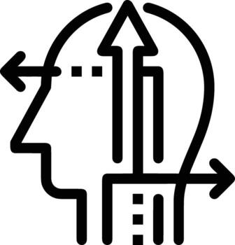 cerebro idea símbolo icono vector imagen. ilustración de el creativo inteligencia pensar diseño imagen. eps 10