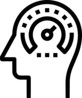 Brain idea symbol icon vector image. Illustration of the creative intelligence think design image. EPS 10