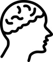 Brain idea symbol icon vector image. Illustration of the creative intelligence think design image. EPS 10