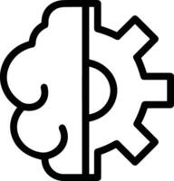 Brain idea symbol icon vector image. Illustration of the creative intelligence think design image. EPS 10