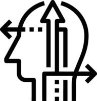 Brain idea symbol icon vector image. Illustration of the creative intelligence think design image. EPS 10