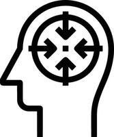 Brain idea symbol icon vector image. Illustration of the creative intelligence think design image. EPS 10