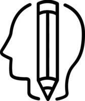 Brain idea symbol icon vector image. Illustration of the creative intelligence think design image. EPS 10