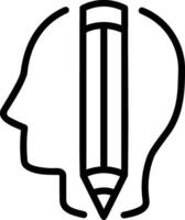 Brain idea symbol icon vector image. Illustration of the creative intelligence think design image. EPS 10