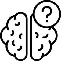 Brain idea symbol icon vector image. Illustration of the creative intelligence think design image. EPS 10