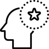 Brain idea symbol icon vector image. Illustration of the creative intelligence think design image. EPS 10