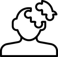 Brain idea symbol icon vector image. Illustration of the creative intelligence think design image. EPS 10