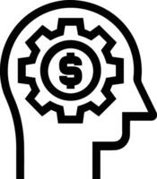 Brain idea symbol icon vector image. Illustration of the creative intelligence think design image. EPS 10