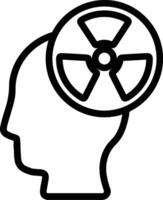 Brain idea symbol icon vector image. Illustration of the creative intelligence think design image. EPS 10