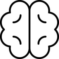 Brain idea symbol icon vector image. Illustration of the creative intelligence think design image. EPS 10