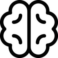 Brain idea symbol icon vector image. Illustration of the creative intelligence think design image. EPS 10