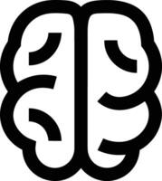 Brain idea symbol icon vector image. Illustration of the creative intelligence think design image. EPS 10