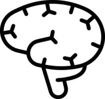 Brain idea symbol icon vector image. Illustration of the creative intelligence think design image. EPS 10