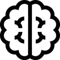 Brain idea symbol icon vector image. Illustration of the creative intelligence think design image. EPS 10