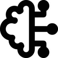 Brain idea symbol icon vector image. Illustration of the creative intelligence think design image. EPS 10