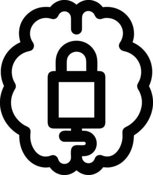 Brain idea symbol icon vector image. Illustration of the creative intelligence think design image. EPS 10