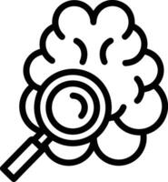 Brain idea symbol icon vector image. Illustration of the creative intelligence think design image. EPS 10