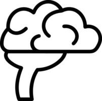 Brain idea symbol icon vector image. Illustration of the creative intelligence think design image. EPS 10