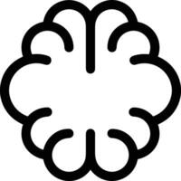 Brain idea symbol icon vector image. Illustration of the creative intelligence think design image. EPS 10