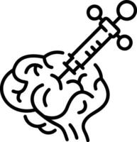 Brain idea symbol icon vector image. Illustration of the creative intelligence think design image. EPS 10