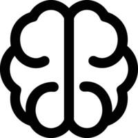 Brain idea symbol icon vector image. Illustration of the creative intelligence think design image. EPS 10