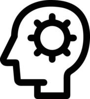 Brain idea symbol icon vector image. Illustration of the creative intelligence think design image. EPS 10