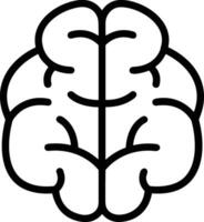 Brain idea symbol icon vector image. Illustration of the creative intelligence think design image. EPS 10