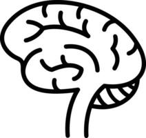 Brain idea symbol icon vector image. Illustration of the creative intelligence think design image. EPS 10