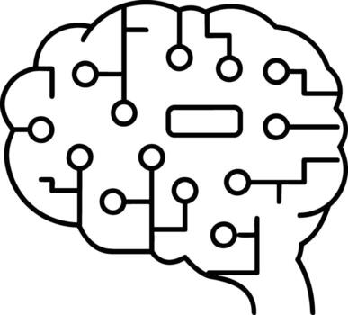 Brain idea symbol icon vector image. Illustration of the creative intelligence think design image. EPS 10