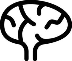 Brain idea symbol icon vector image. Illustration of the creative intelligence think design image. EPS 10