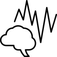 Brain idea symbol icon vector image. Illustration of the creative intelligence think design image. EPS 10