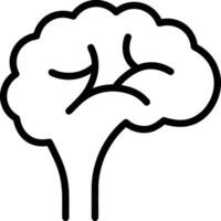 Brain idea symbol icon vector image. Illustration of the creative intelligence think design image. EPS 10